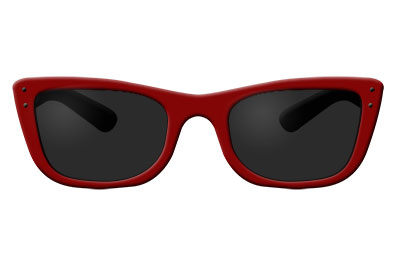 Men's Red Sunglasses